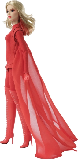 Iconische rode outfit met cape