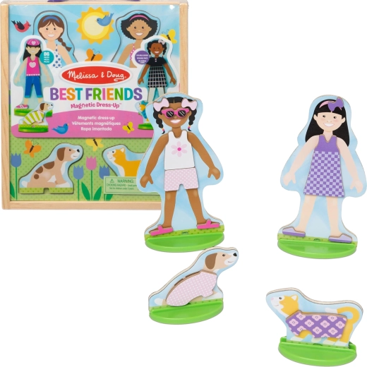Magnetische aankleedpoppen Melissa & Doug Best Friends