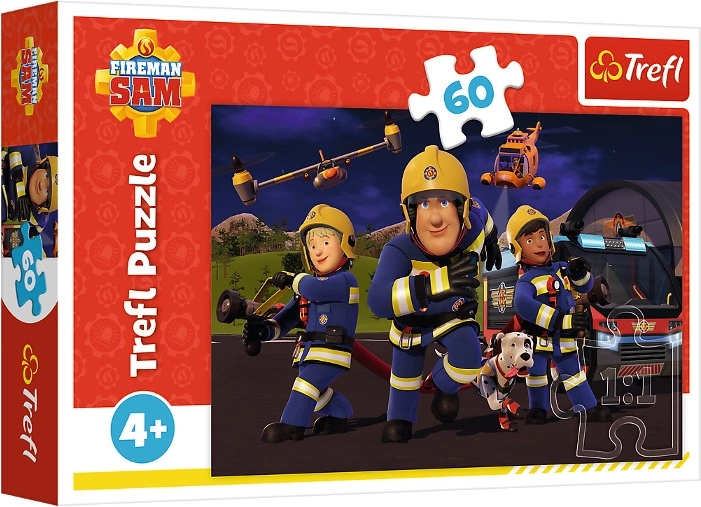 Puzzel 60 stukjes Held in uniform – Brandweerman Sam