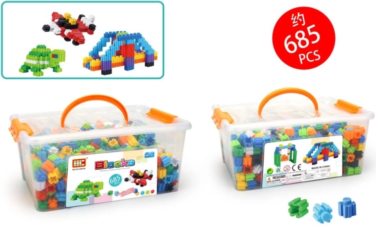 Bouwset met constructieblokjes – 685 onderdelen