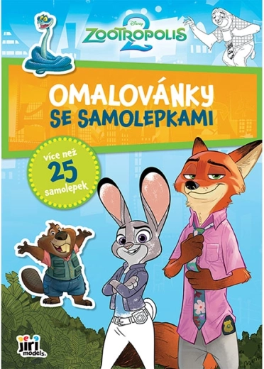 Kleurboek A4 met stickers Zootropolis - 1 stuk