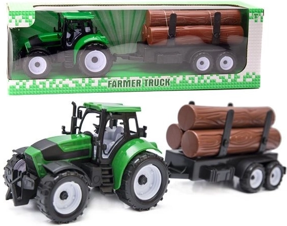 Tractor met aanhanger - 1 stuk