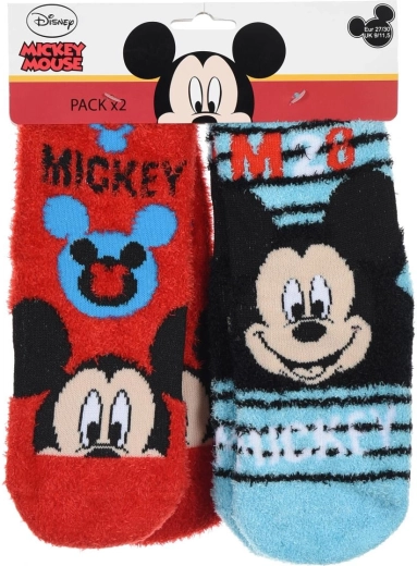 Warme kindersokken Mickey Mouse, 2 paar