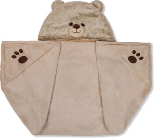 Warme deken met capuchon Beer Cozy Noxxiez
