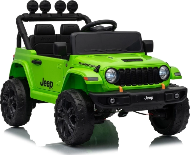Jeep Rubicon elektrische kinderauto 24 V groen