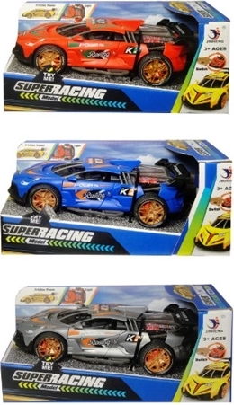 Raceauto met lichteffect