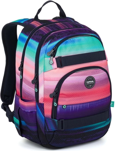 Topgal studentenrugzak VIKI kleurrijke gradient