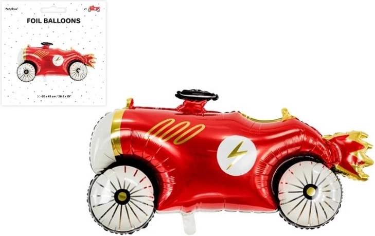 Folieballon auto rood 111 × 63 cm
