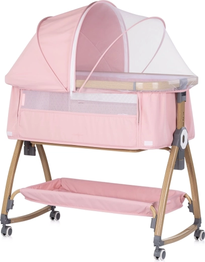 Chipolino Charisma 2-in-1 aanschuifwieg roze houtlook