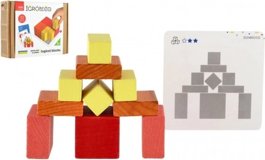 2-in-1 Houten Bouwset en Puzzel voor Kinderen