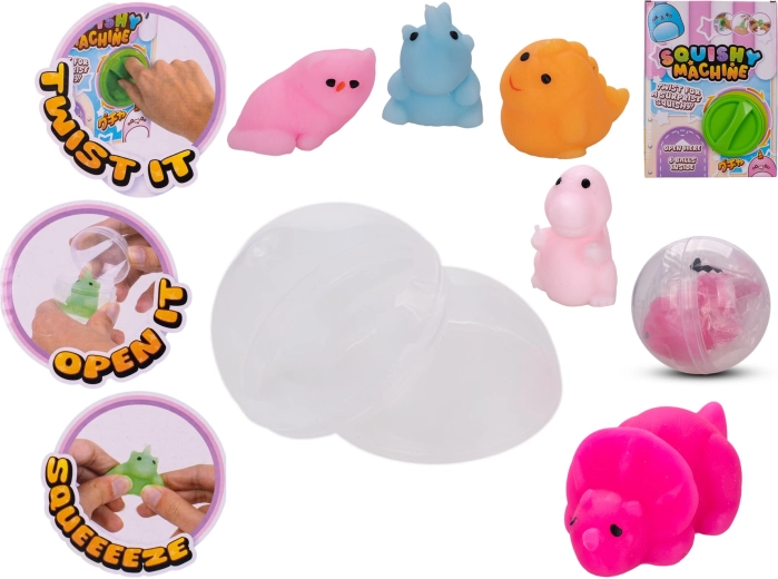 Stretchy kawaii figuurtjes – set van 6 stuks