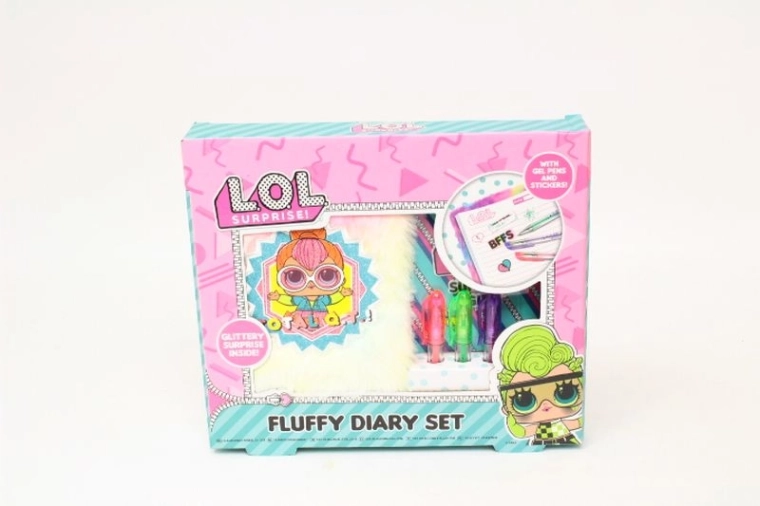 L.O.L. Surprise mini pluchen dagboekje met set pennen