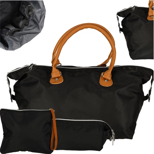 Multifunctionele reiswieg-tas voor kinderwagen voor moeders – set – zwart