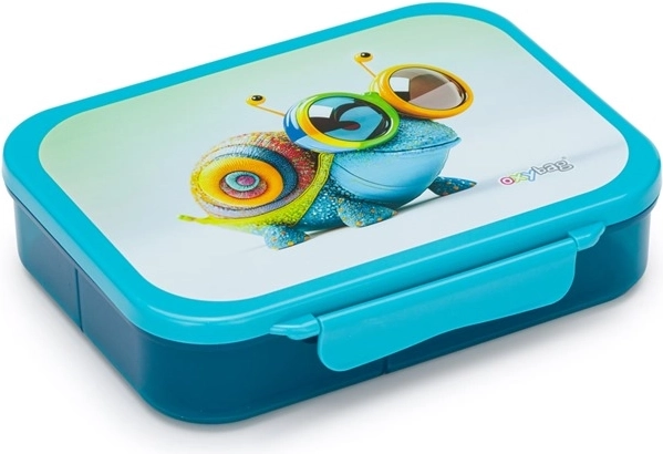 Lunchbox met vakjes Crazy Animals slak