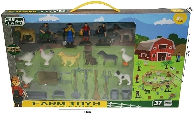 Boerderij met diertjes en accessoires (37 stuks)