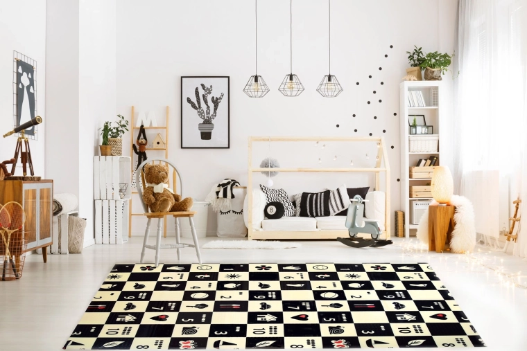 Contrastrijke zijde voor pasgeborenen 0+