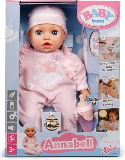 pop BABY born Annabell 43 cm met elektronische functies