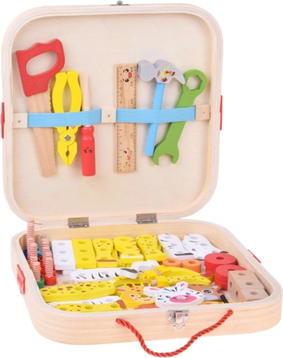 Kleine werkplaats in een koffertje