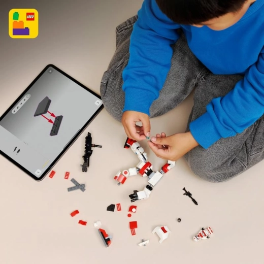 Bouwen met ondersteuning van de LEGO Builder-app