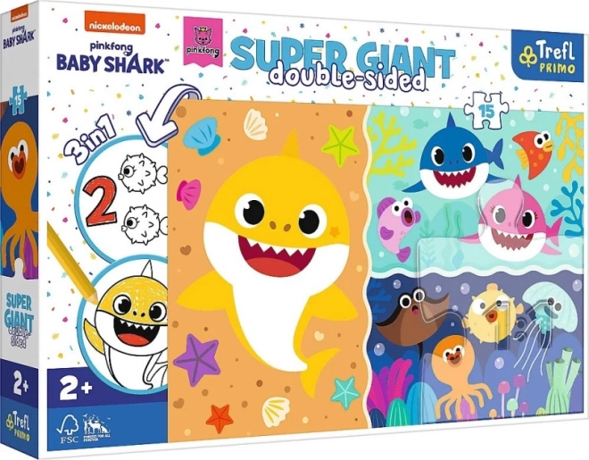 Reuzenpuzzel Baby Shark voor kleine kinderen