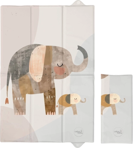 Ceba Baby reisverschoonmat Basic Elephant Family 60 × 40 cm