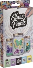 Creatieve set glasverf met penseel