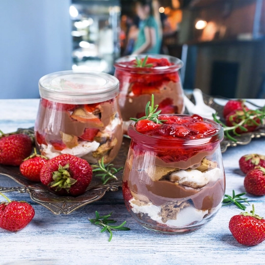 Ideaal voor desserts en porties “to go”