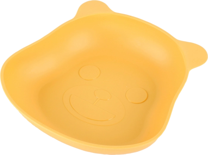 Kunststof snackdienblad 15 × 18 cm geel