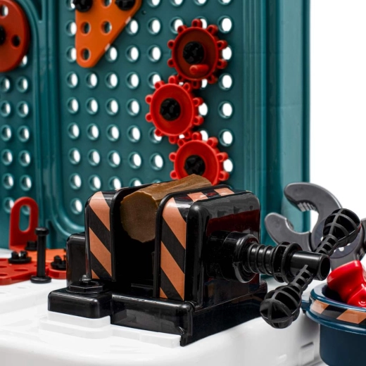 Interactief pegboard met tandwielen