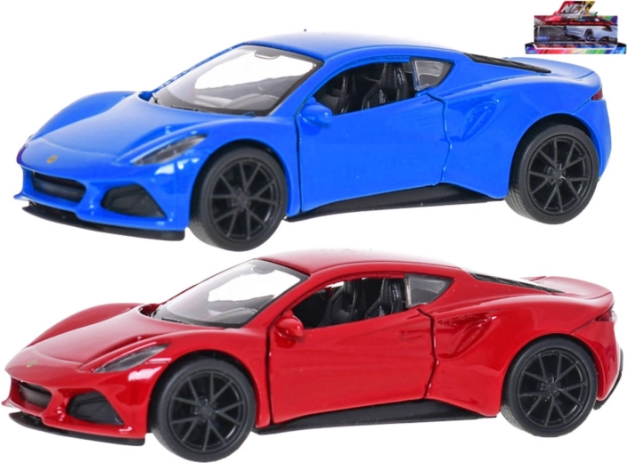 Metalen automodel Lotus Emira 12 cm met terugtrekmechanisme - 1 stuk