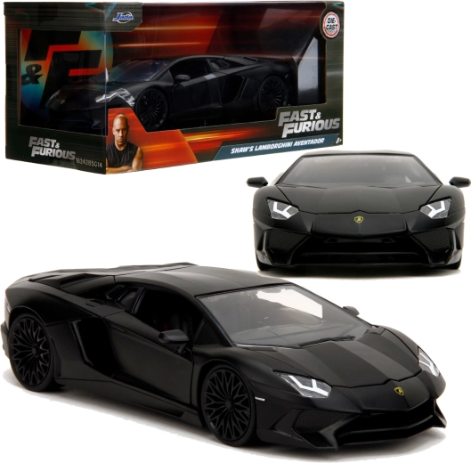 Modelauto Jada Toys Fast & Furious Shaw’s Lamborghini Aventador zwart