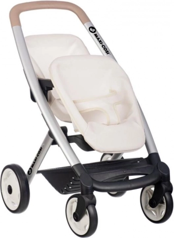 Sportieve poppenwagen voor tweelingen SMOBY Maxi Cosi, beige