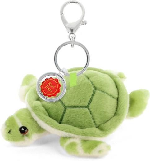 Pluche tassenhanger schildpad 12 cm