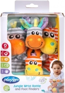 Playgro rammelende sokjes en armbandjes in pastelkleuren