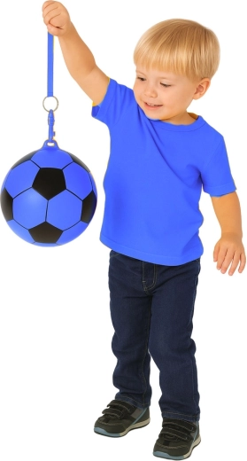 Voetbaldesign en opvallende blauwe kleur