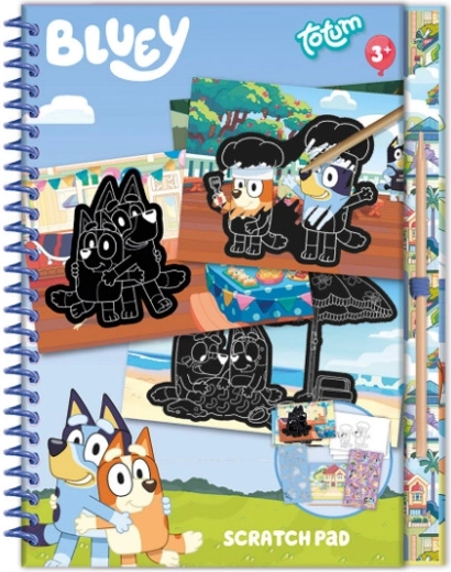 Totum kraskleur- en krasboek Bluey met stickers