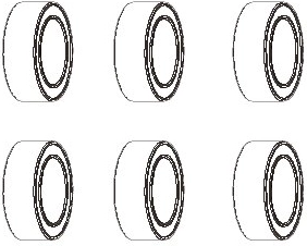 Kogellager JAMARA 6 × 10 × 3 mm - 1 stuk