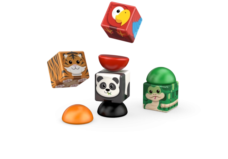 Kleurrijke jungledieren