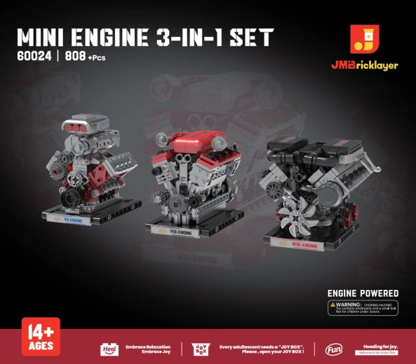 3-in-1 motormodelbouwset, 840 onderdelen