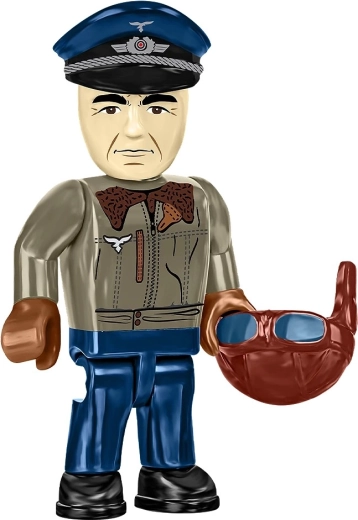 Pilotenfiguur en displaypresentatie