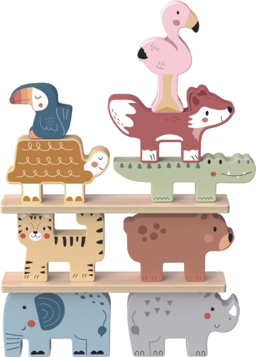 9 houten dieren