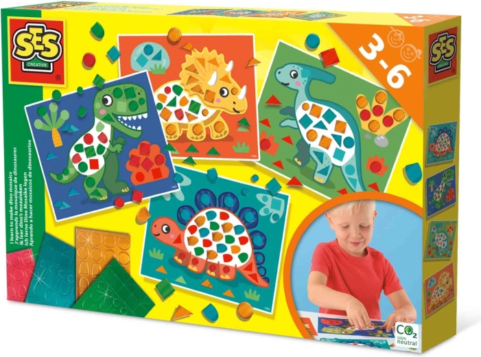 Ik leer mozaïeken dinosaurus grote set