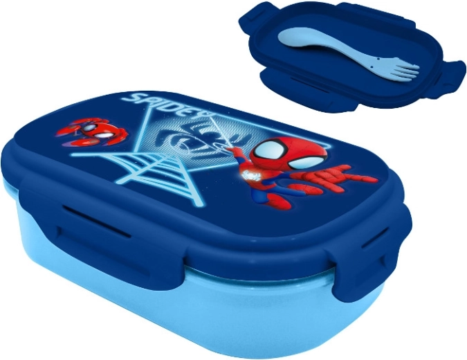 SPIDEY lunchbox met bestekset