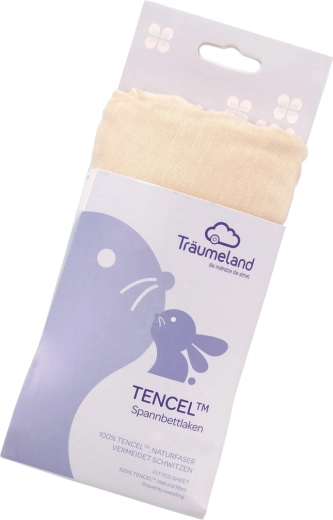 Träumeland hoeslaken tencel uni beige