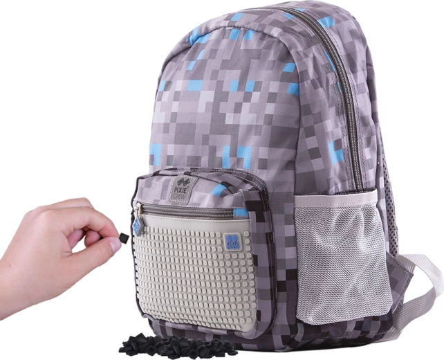 Pixie Crew kinder rugzak grijs-blauw