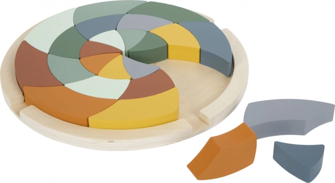 gekleurde houten puzzel safari mandala small foot