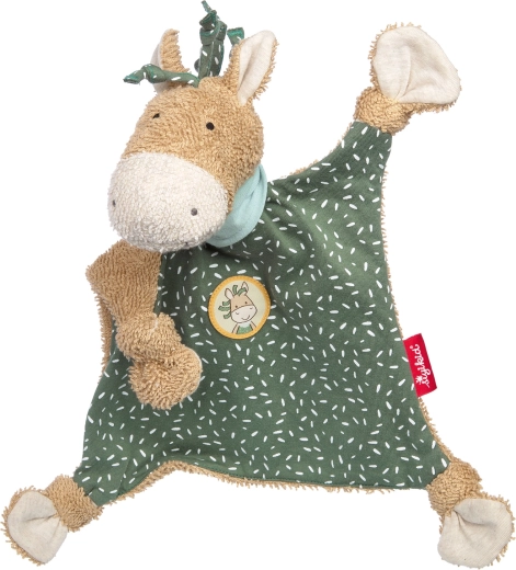 Sigikid kinderknuffeldoekje pony groen 26 cm