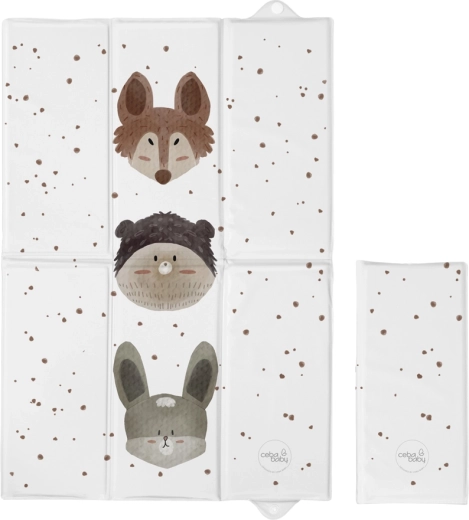 Ceba Baby reisverschoonmat basic cute animals 60 × 40 cm
