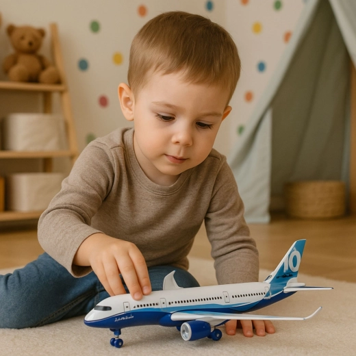 LED-lichten en vliegtuiggeluiden