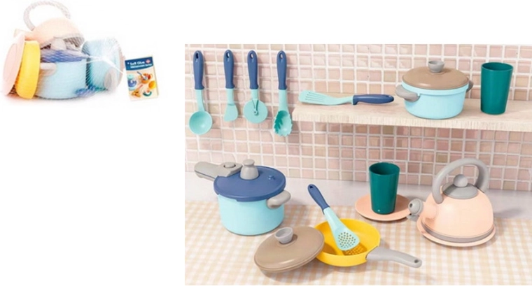 Keukenset met servies voor kinderen